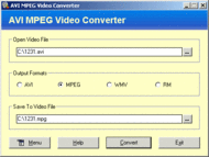 AVI MPEG Video Converter screenshot